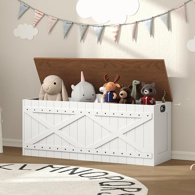 MAHANCRIS 47.2" Storage Chest, Extra Large Toy Box - Image 3