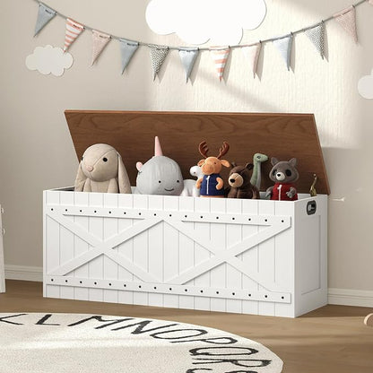 MAHANCRIS 47.2" Storage Chest, Extra Large Toy Box - Image 3
