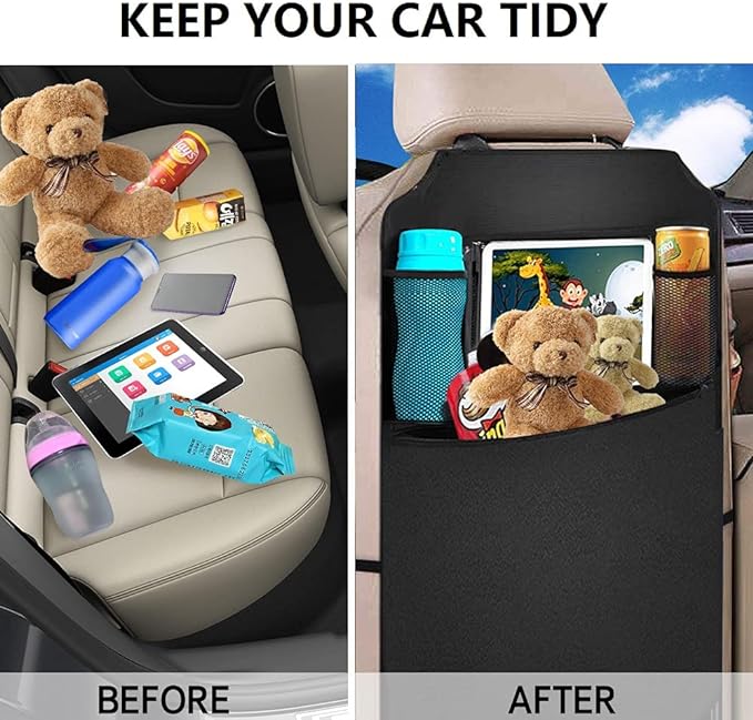 Premium Backseat Organizer for Kids 2 Pack, Heavy Duty Waterproof and Stain - Image 6