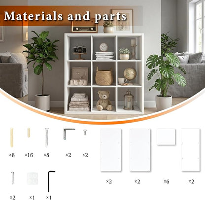 WannabeMyself【2026 Wooden Thick Frame】 9 Cube Storage Organizer - Image 7