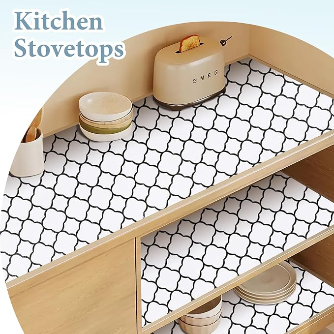 Shelf Drawer Liners for Kitchen Cabinets 17.3 x 236 Inches Non Adhesive Drawer - Image 3
