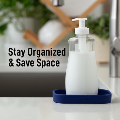 Zulay Kitchen Small Silicone Sponge Holder – Space-Saving Sink Organizer Tray - Image 6