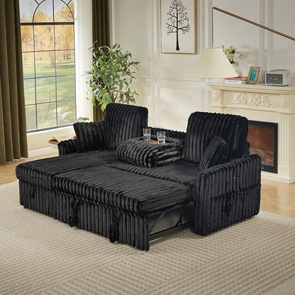 KCGKCG Sleeper Sofa Bed, 81” Pull Out Couch Bed - Image 2