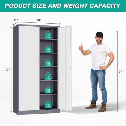 Wide & Deep Metal Storage Cabinet - Image 3