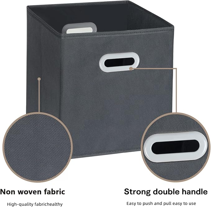 Fabric Cloth Storage Bins, Fabric Cube Organizer - Image 7