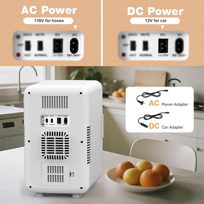 13L/22L Mini Fridge for Bedroom, Non-condensing Small Skincare Fridge, 110V/12V - Image 6