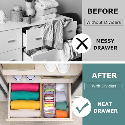 Lzerking Kitchen Drawer Dividers 4 Pack, Adjustable Bamboo Drawer Organizer - Image 6