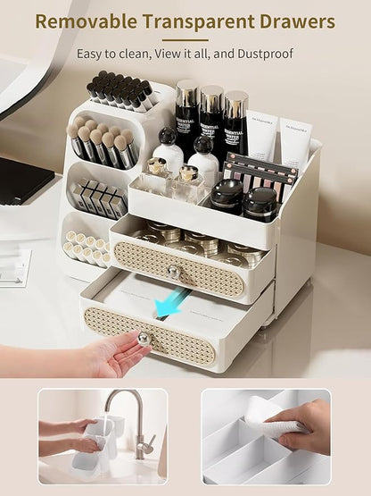 Booklov Makeup Organizer for Vanity, Large Capacity Cosmetic Display Case - Image 6
