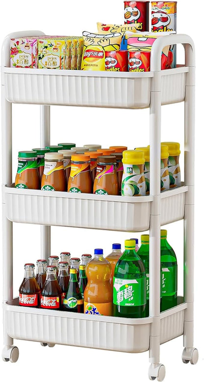 JOYZAN 3 Tier Rolling Carts by MakeYourHomeOrganizedTidy