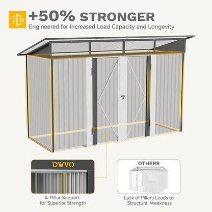 DWVO 9x4 FT Outdoor Storage Shed - Image 6