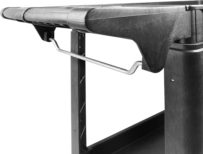 MaxWorks Heavy Duty 2‑Shelf Service Cart 500 lb Capacity Polypropylene Utility - Image 10