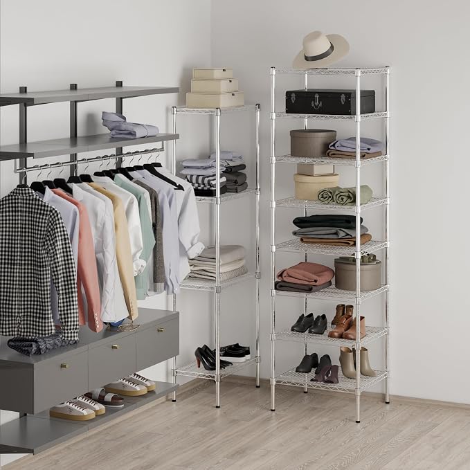21" Deep x 24" Wide x 86" Height Wire Shelving Kit | 8-Tier | NSF Commercial - Image 4