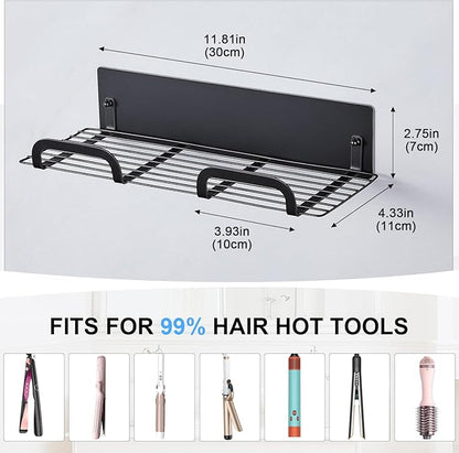 Straighteners Holder Wall Mounted Metal Hair Dryer Holder - Image 6