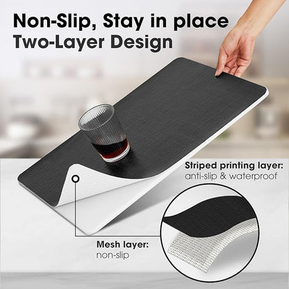 Drawer and Shelf Liner, Non-Slip Kitchen Cabinet Liners Non-Adhesive Thick - Image 2