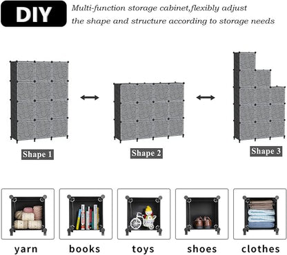 AWTATOS 12 Cube Storage Organizer, Closet Storage Shelves - Image 8