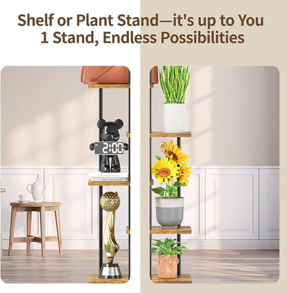 LASZOLA Black 7 Tiered Wood Plant Stand Indoor - Image 8