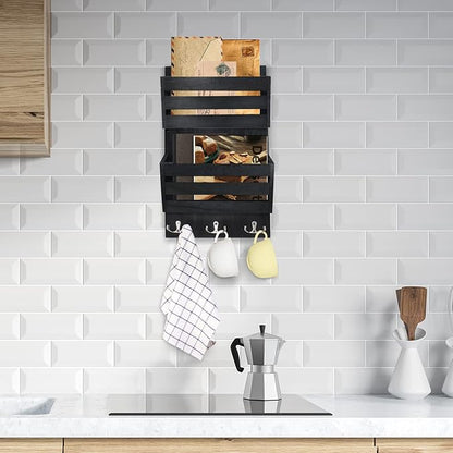 Unistyle Rustic Mail Organizer Wall Mount - Image 7