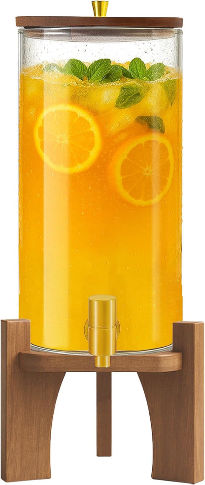 Glass Drink Dispenser, 1.5 Gallon Beverage Dispenser by Unknown