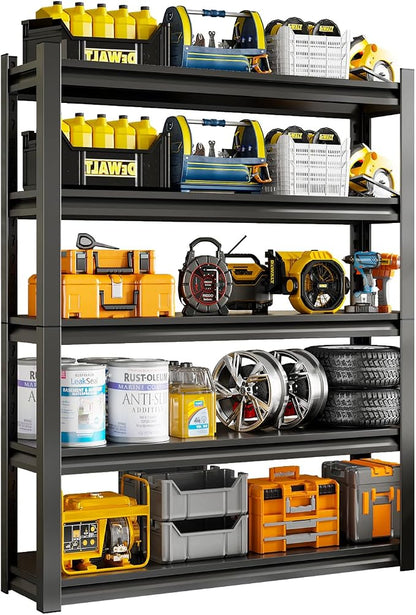 72" H Garage Shelving Unit, Garage Storage Shelves 2500LBS Heavy Duty Shelving by IYANEN