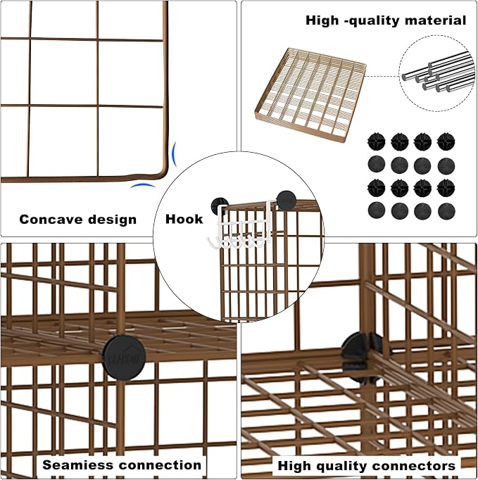 C&AHOME Wire Cube Storage, 9 - Image 8