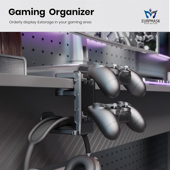 3-in-1 PC Gaming Headset&Controller Holder - Image 2