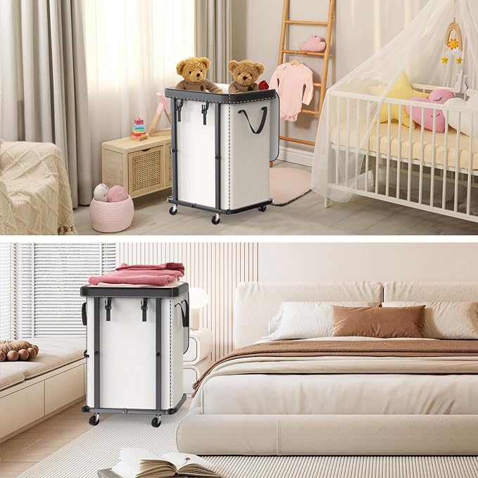 150L Large Fashion Laundry Basket - Image 7