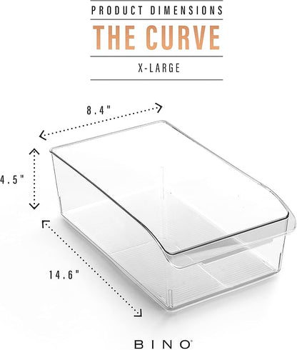 BINO | Plastic Storage Bins, X-Large | THE CURVE COLLECTION | Multi-Use - Image 3