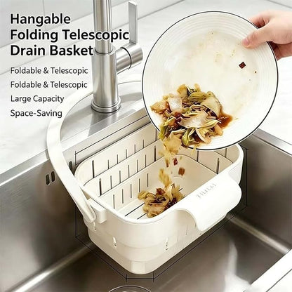 2026 New Foldable Hanging Sink Drain Basket, Stretchable Colander - Image 6