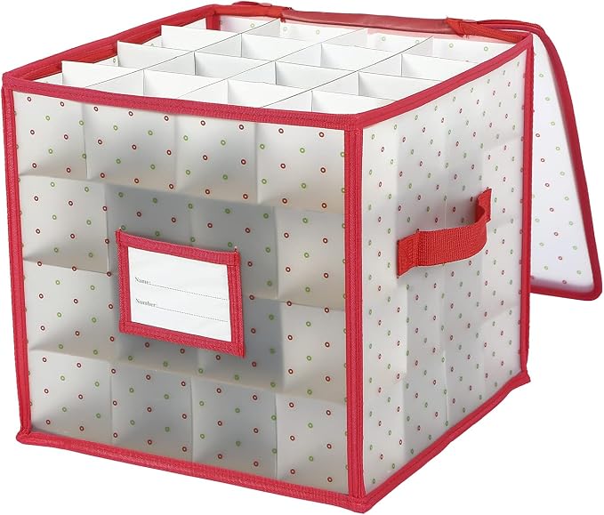Sattiyrch Plastic Christmas Ornament Storage Box - Image 6