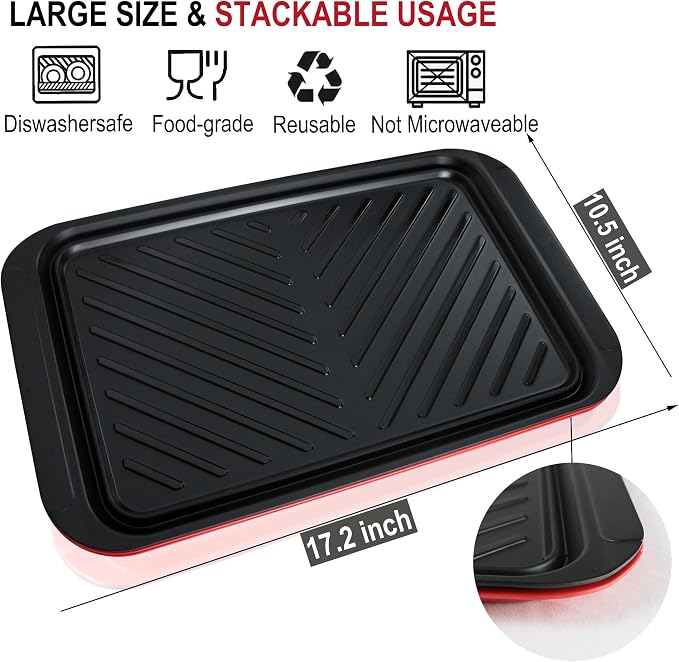 Grilling Prep and Serve Trays, BBQ Platter - Image 3