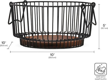 Gourmet Basics by Mikasa Ashford Centerpiece Wire Basket - Image 2