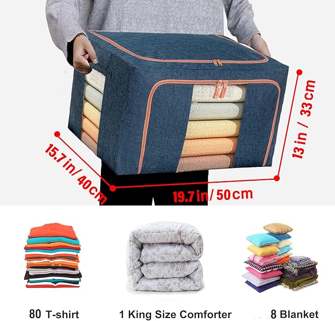 Large Storage Bags, Foldable Storage Bins - Image 2