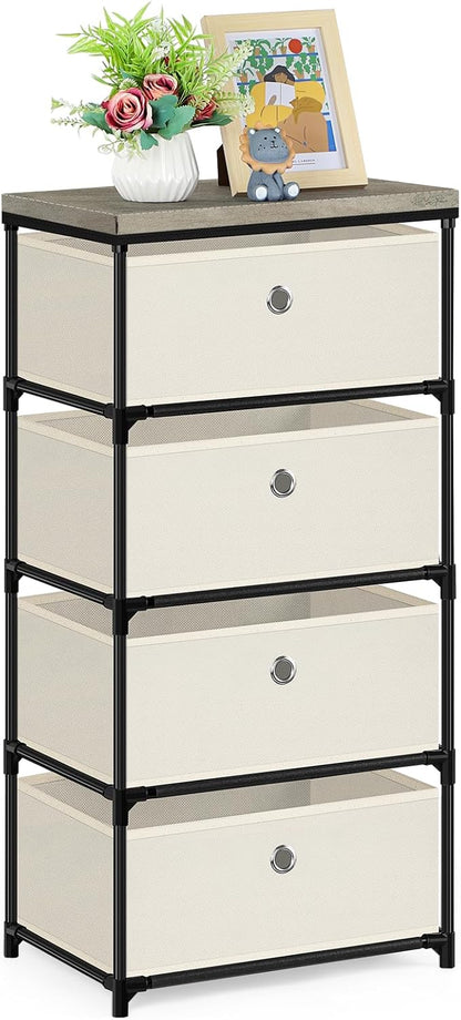HAITRAL Fabric Storage Chest, Drawer Clothes Organizer by HAITRAL