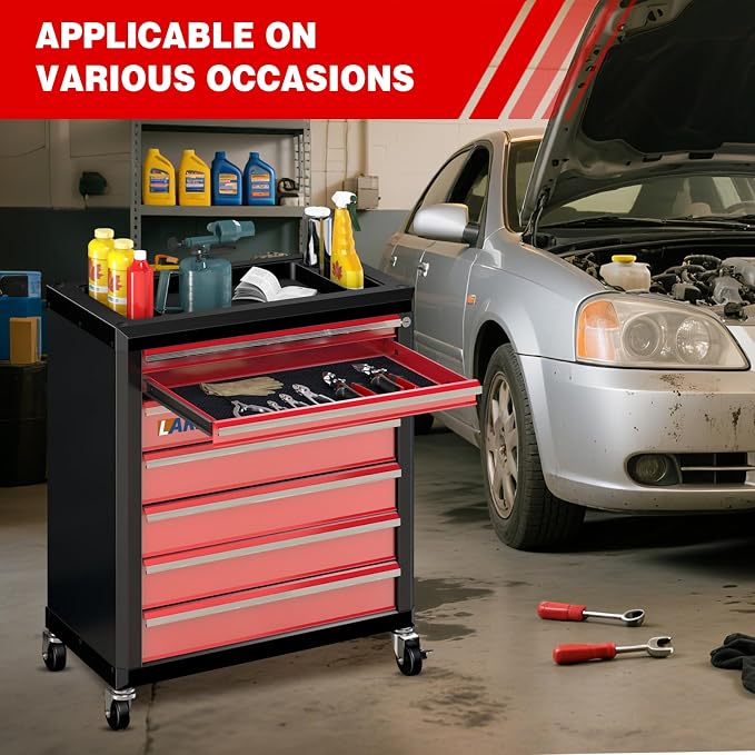 LARBANKE 7-Drawer Rolling Tool Chest - Image 8