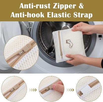4 Pcs 7.87×7.09 Inch Small Mesh Laundry Bags - Image 3