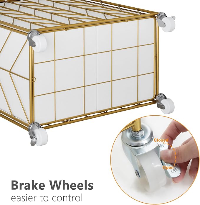 WOWLIVE Laundry Basket with Wheels, Heavy Duty Laundry Hamper with Wood Lid - Image 7