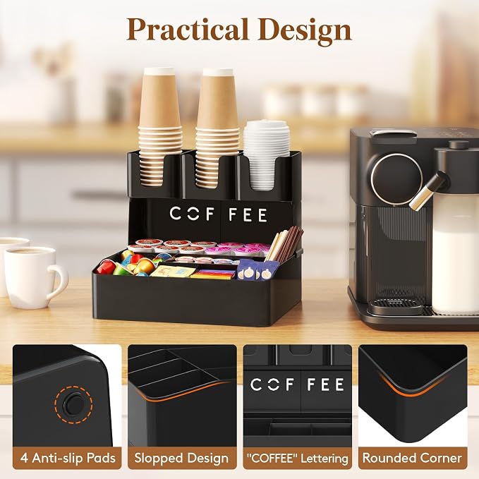 Lifewit 2-tier Coffee Station Organizer - Image 5