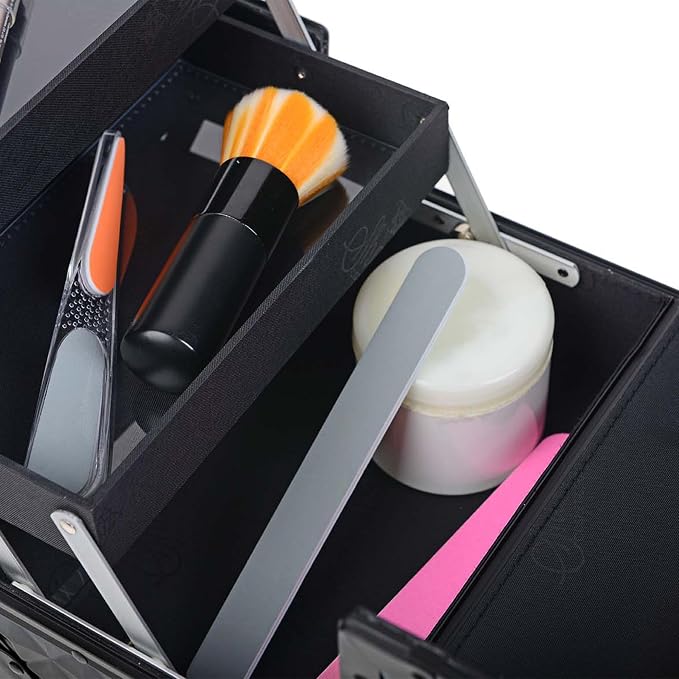 SHANY Chic Makeup Train Case Cosmetic Box Portable Makeup Case Cosmetics Beauty - Image 10