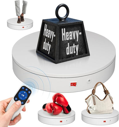 15.8In Remote Motorized Electric Turntable Rotating Display Stand Rotating by ComXim