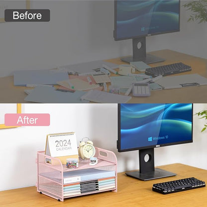 3-Tier Letter Tray Paper Organizer - Image 6