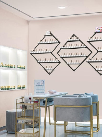 EBANKU Metal Wall Mounted Nail Polish Storage Racks - Image 7