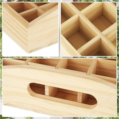 2 PCS Wooden Essential Oil Bottle Storage Box, Essential Oil Holder Detachable - Image 6