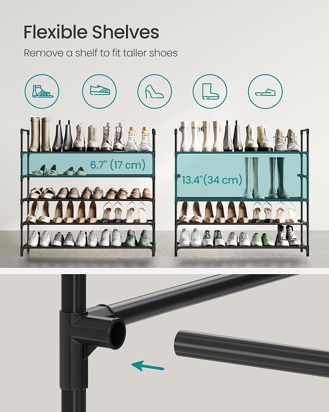 SONGMICS 2-Tier Shoe Rack, Shoe Storage - Image 9