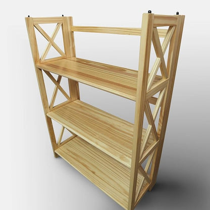 Casual Home Montego 3-Shelf Folding Bookcase, 27.5" Wide - Image 9