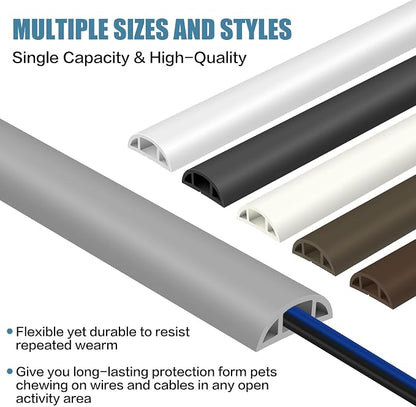 Floor Cord Covers for Wires 3.3FT Cable Hider Wire Cover Self Adhesive Cord - Image 6