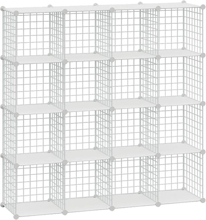 HUBSON Wire Cube Storage Organizer, Book/Toy/Craft/Potted Plants and Pet Closet by HUBSON