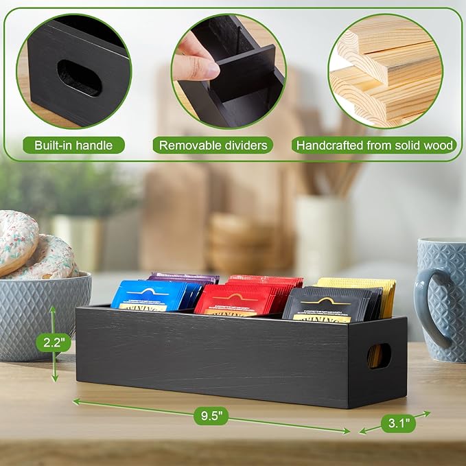 DRASTAR Tea Bag Organizer, Tea Storage Containers - Image 3