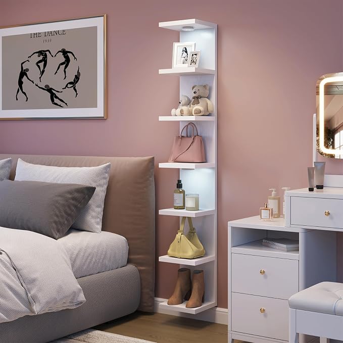 Fixwal Wall Decor 7 Tier Wall Shelf Unit Floating Shelves - Image 4