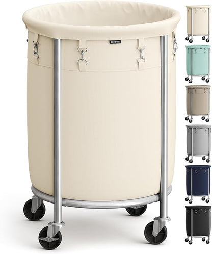 SONGMICS Laundry Basket, Rolling Steel Frame by Unknown