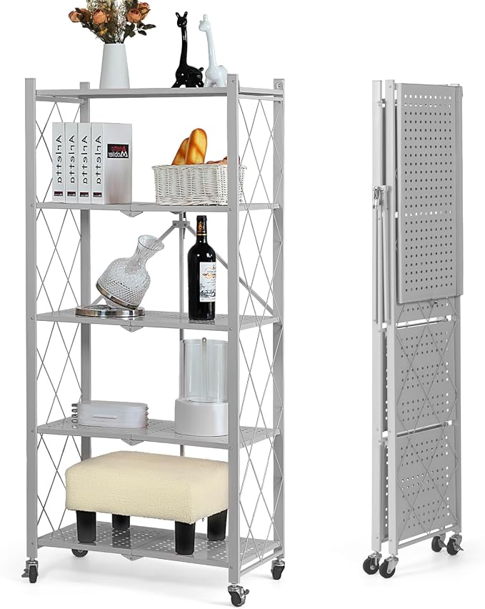 BRIAN & DANY 5-Tier Foldable Storage Shelves - Image 4